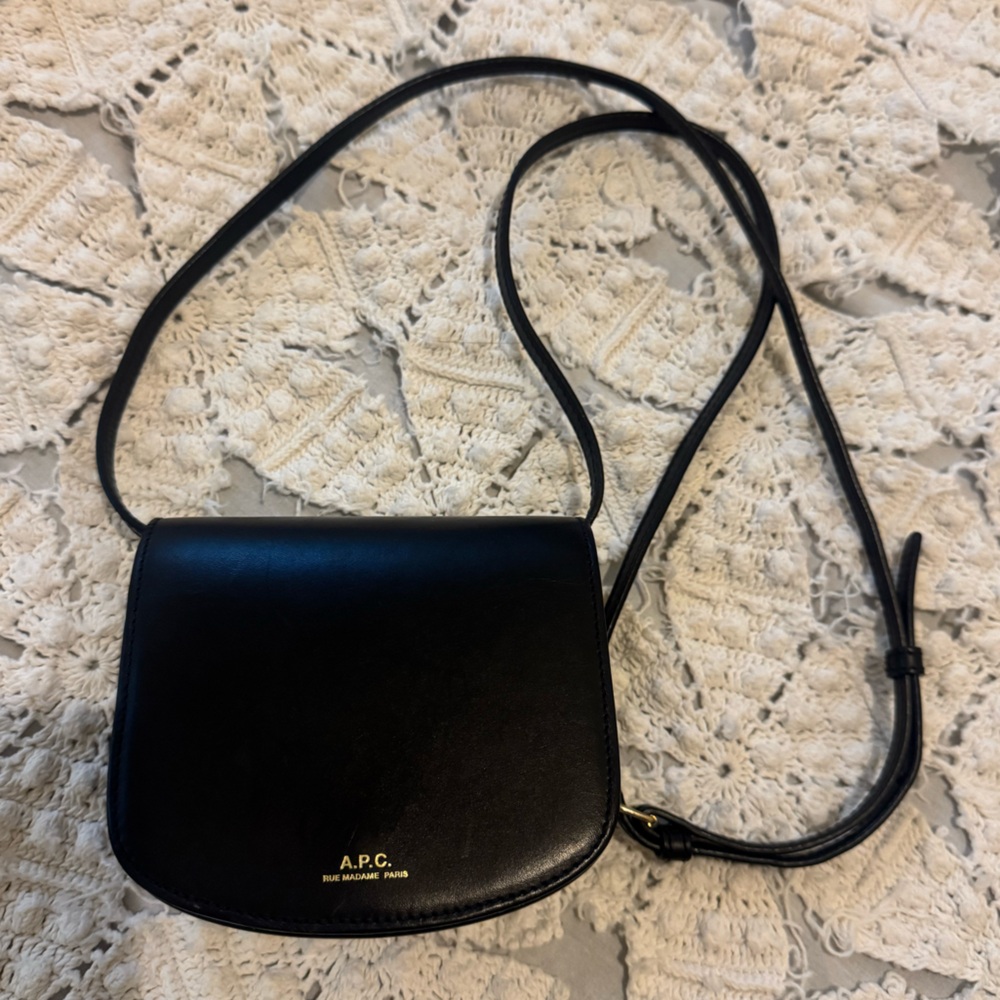 A.P.C. Mini Black Crossbody Bag - Picture 2 of 7